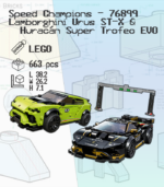 LEGO Speed Champions 76899 - Lamborghini Urus ST-X & Lamborghini Huracán Super Trofeo EVO - Ảnh 2