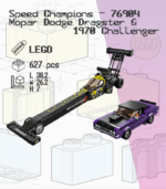LEGO Speed Champions 76904 - Mopar Dodge Dragster & 1970 Challenger - Image 2