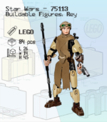 LEGO Star Wars 75113 - Buildable Figure - Rey - Image 2